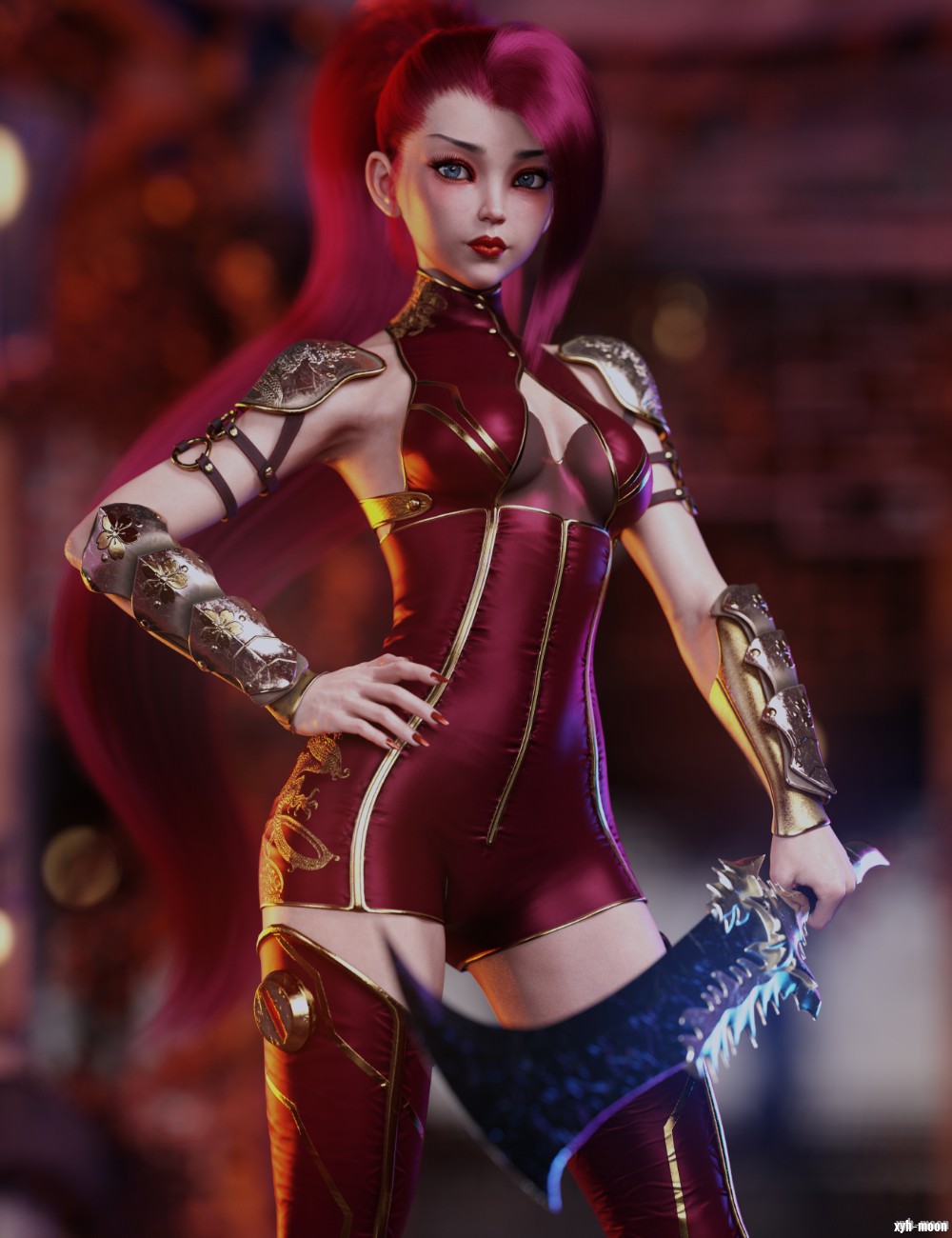 Crimson Dragon Outfit for Genesis 8 and 8.1 Females.jpg