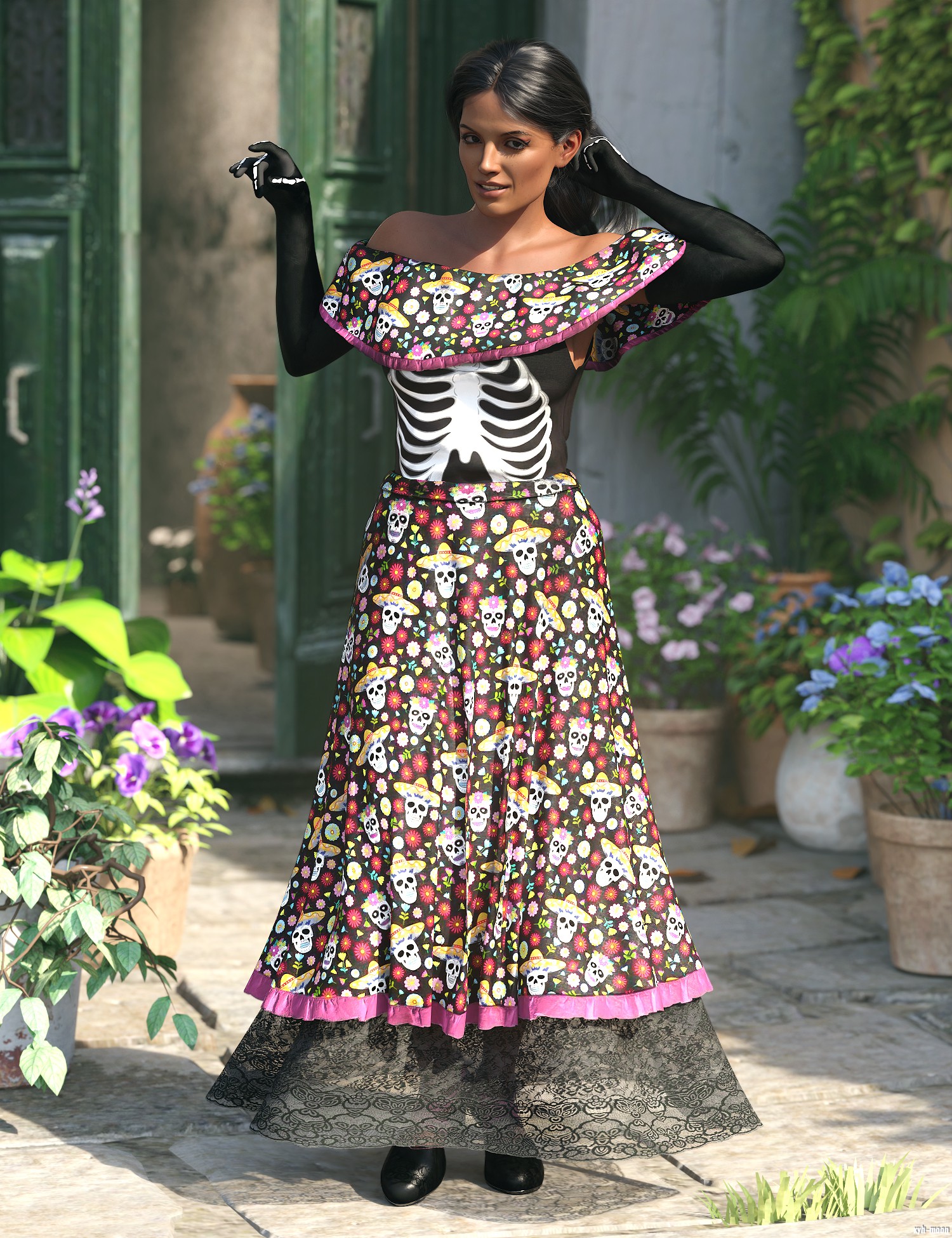 dForce Dia de los Muertos Outfit for Genesis 8.1 Females.jpg