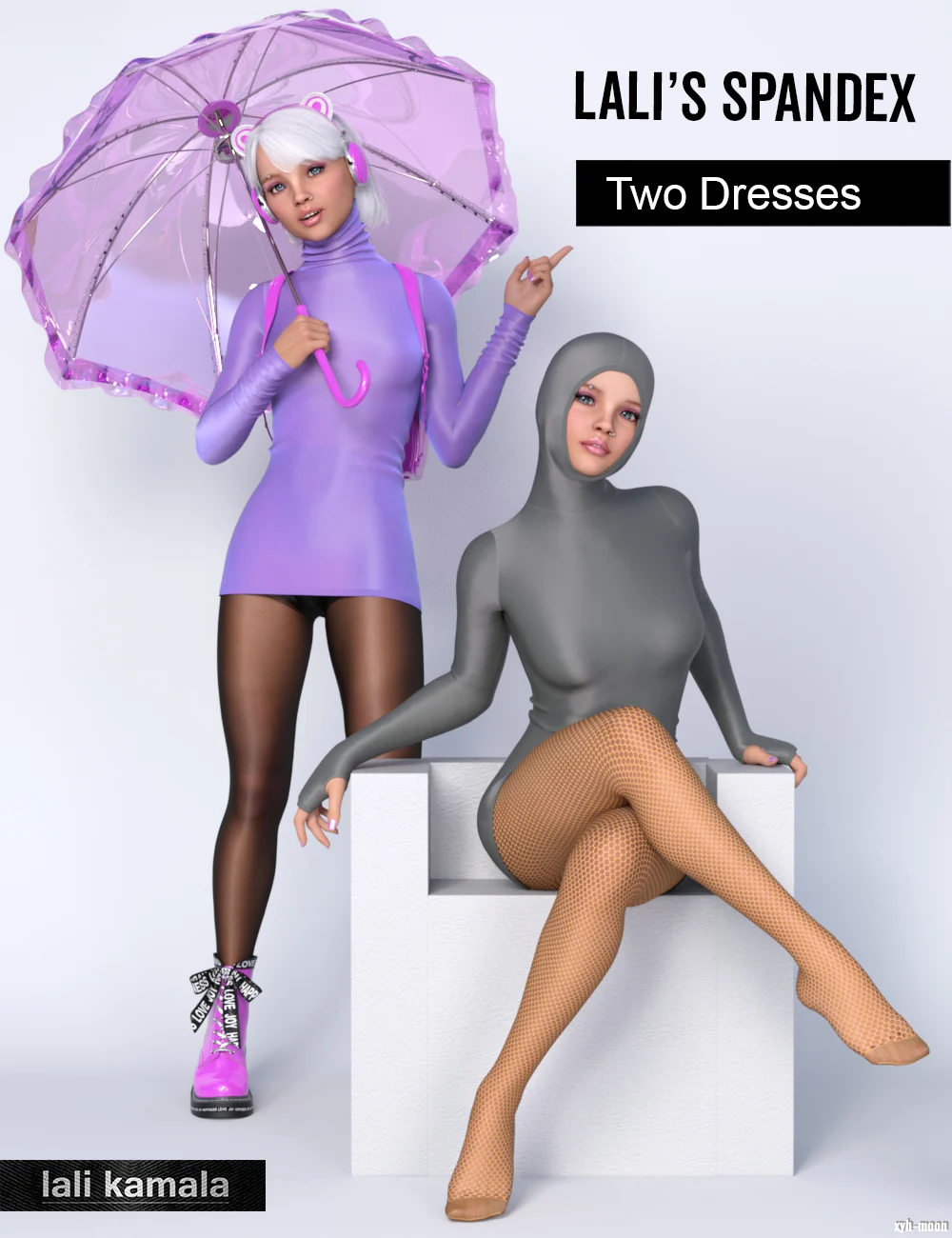 Lalis Spandex Two Dresses with dForce for Genesis 8 and 8.1 Females.jpg