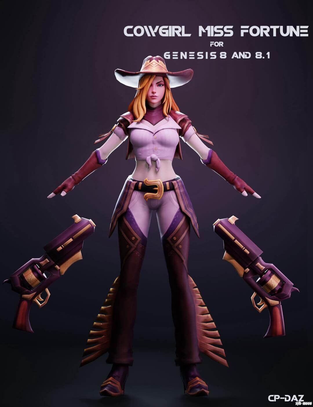 Cowgirl Miss Fortune For Genesis 8 And 8.1 Female-女牛仔的财富小姐为创世纪8和81女性24.jpg