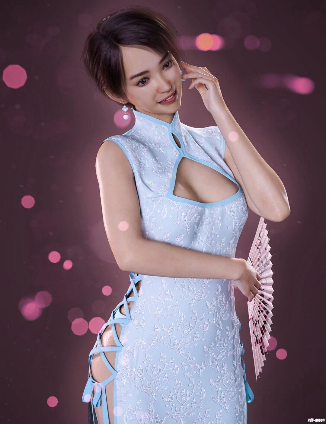 dForce Li Mei Mini Dress Outfit for Genesis 8 and 8.1 Females-创世纪8和81女性的.jpg