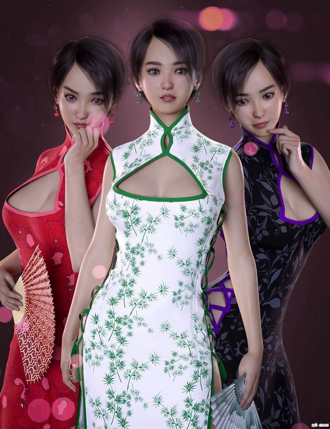 dForce Li Mei Mini Dress Outfit Textures-李梅迷你裙装的纹理21.jpg